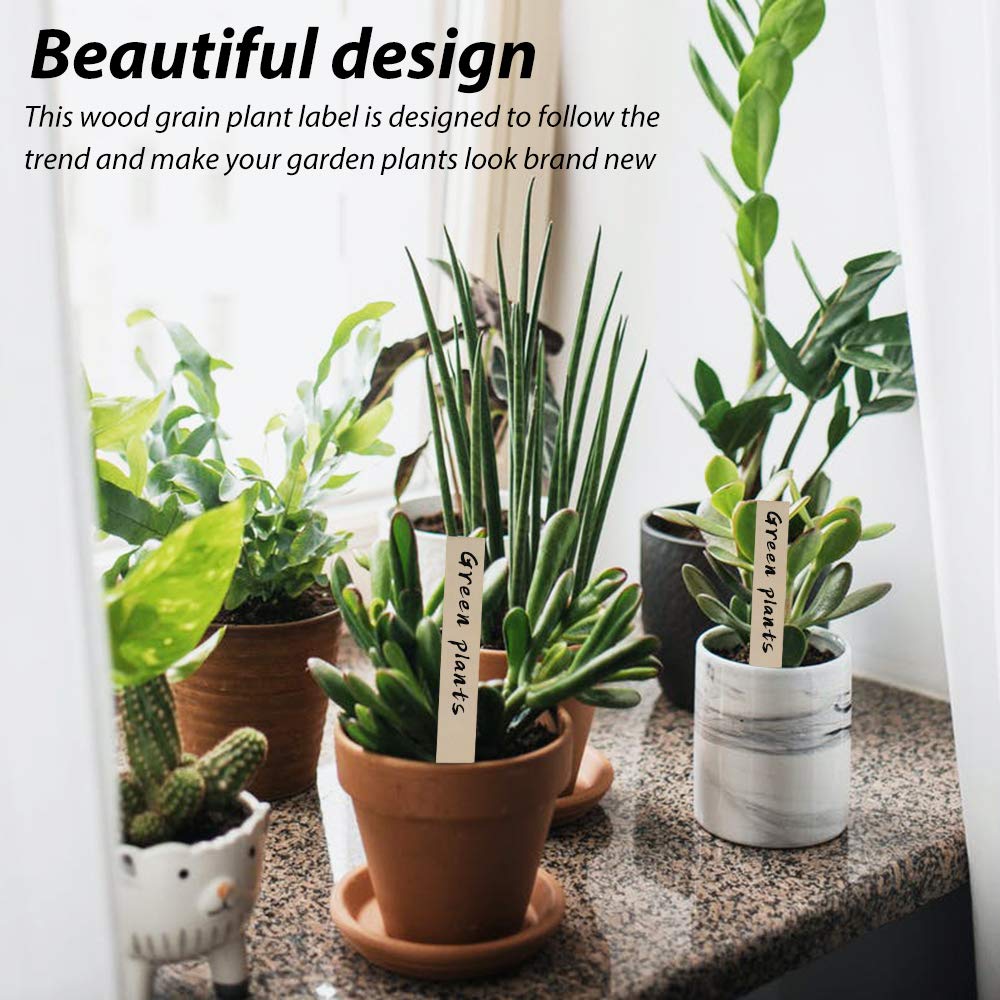 Amazon.co.jp: Fanaticalpurchasejp 木製 園芸用 ラベル 植物ラベル 50